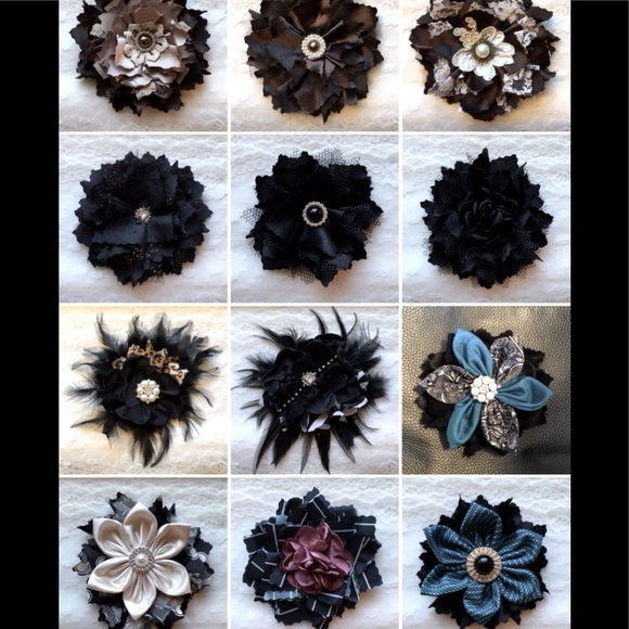 Carissa Nicole Designs Accessories - Pick 2 flower pins clothing accessory
